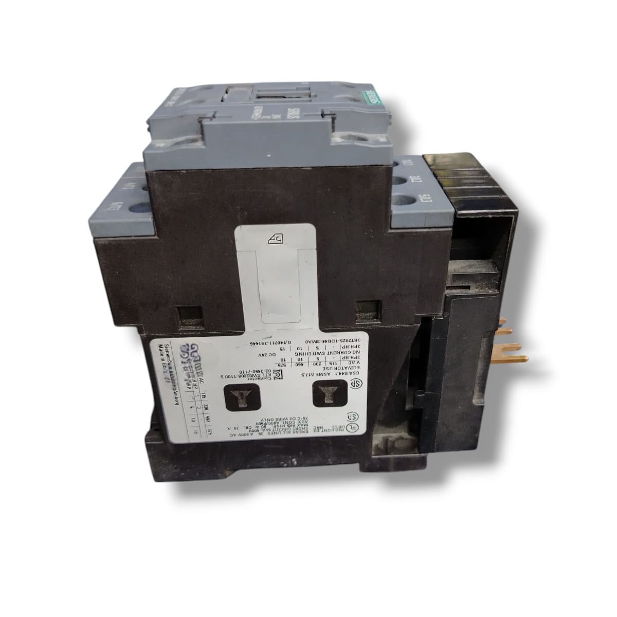 SIEMENS 3RT2025-1DB44-3MA0 CONTACTOR