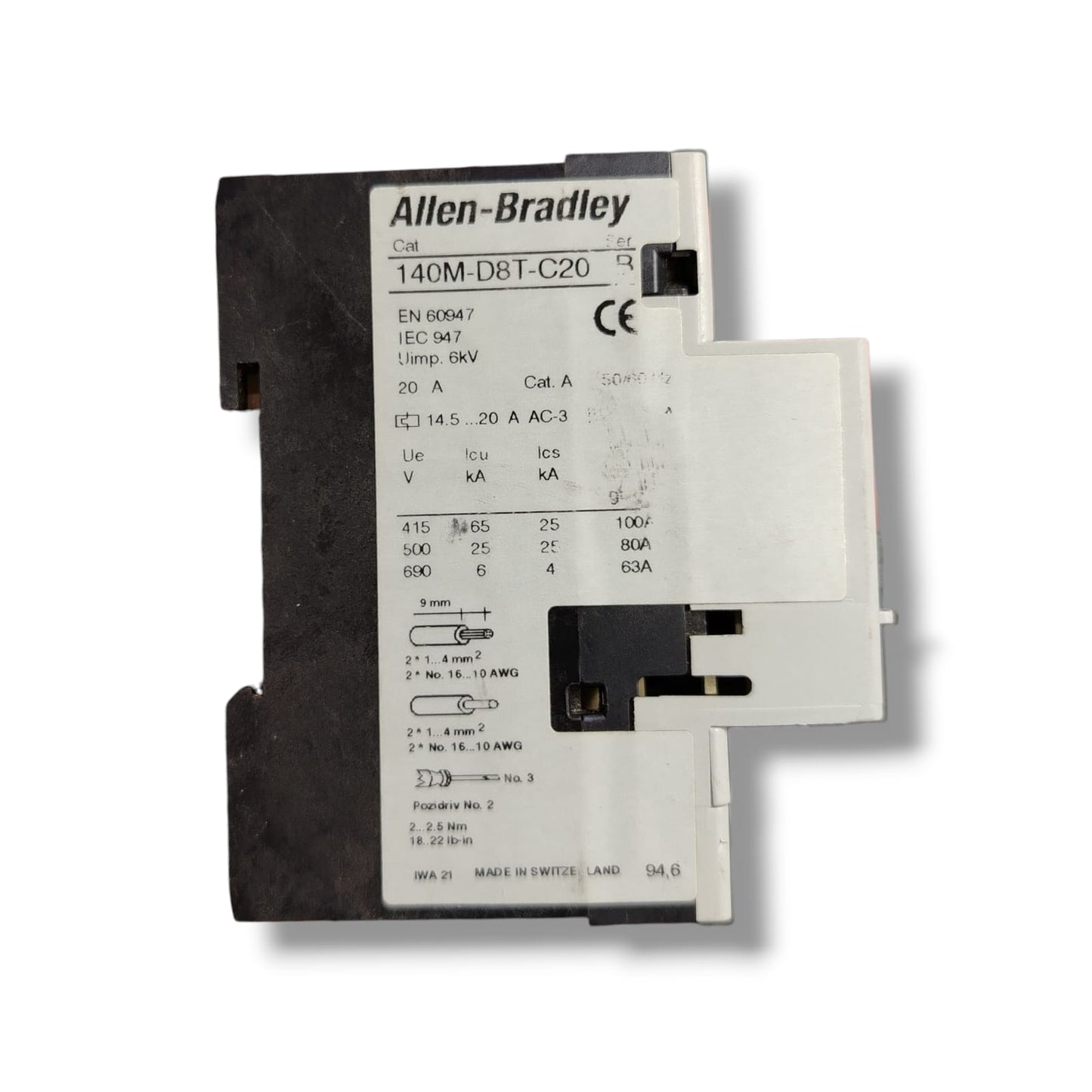 ALLEN BRADLEY 140M-D8T-C20 SER B