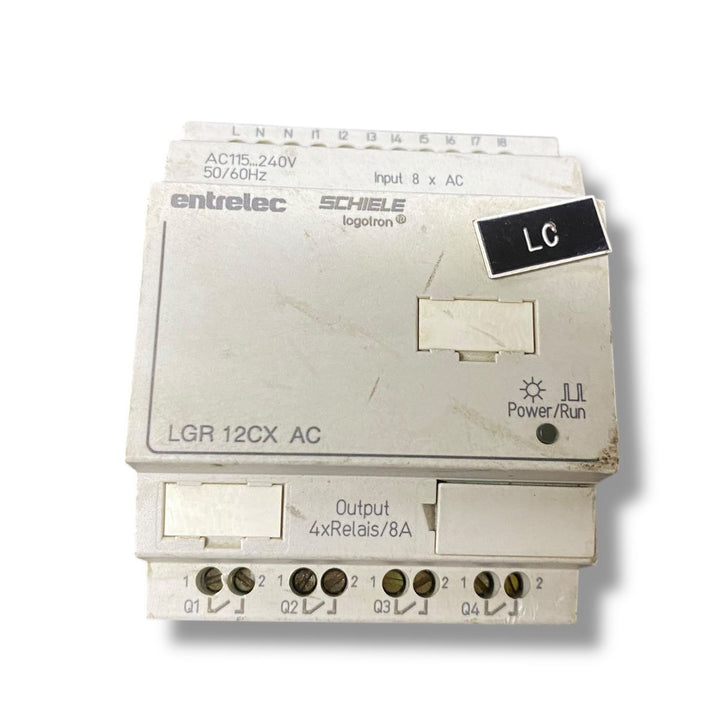 Schiele Entrelec Logotron Lgr 12cx Ac relé lógico programable