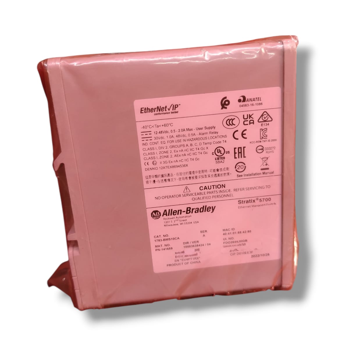 ALLEN BRADLEY 1783-BMS10CA INTERRUPTOR DE RED