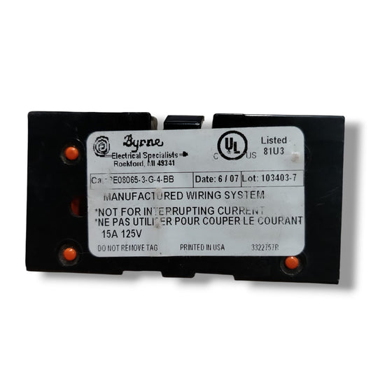 BYRNE BE08065-3-G-4-BB TOMACORRIENTE