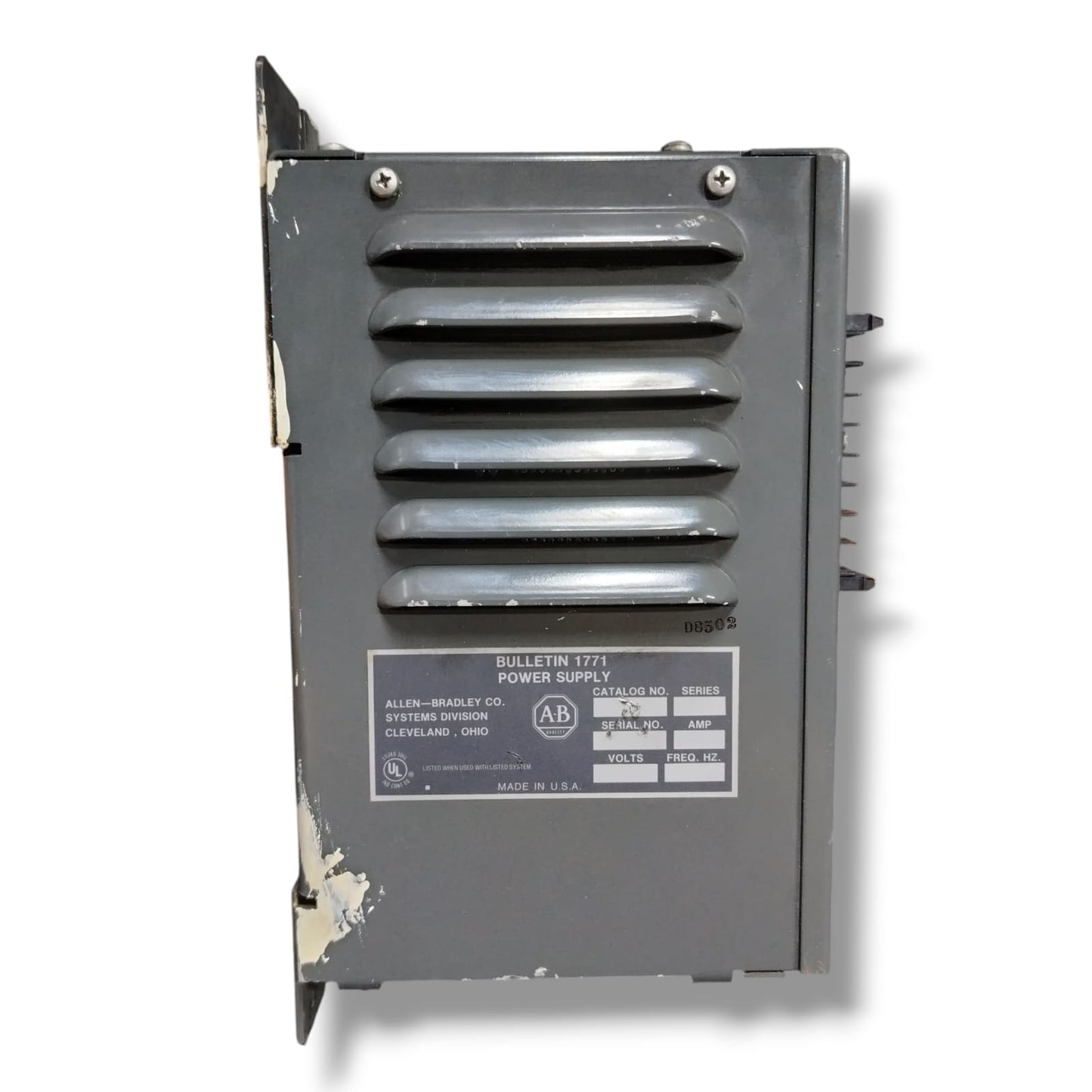 ALLEN BRADLEY BULLETIN 1771-P2 FUENTE DE ALIMENTACION