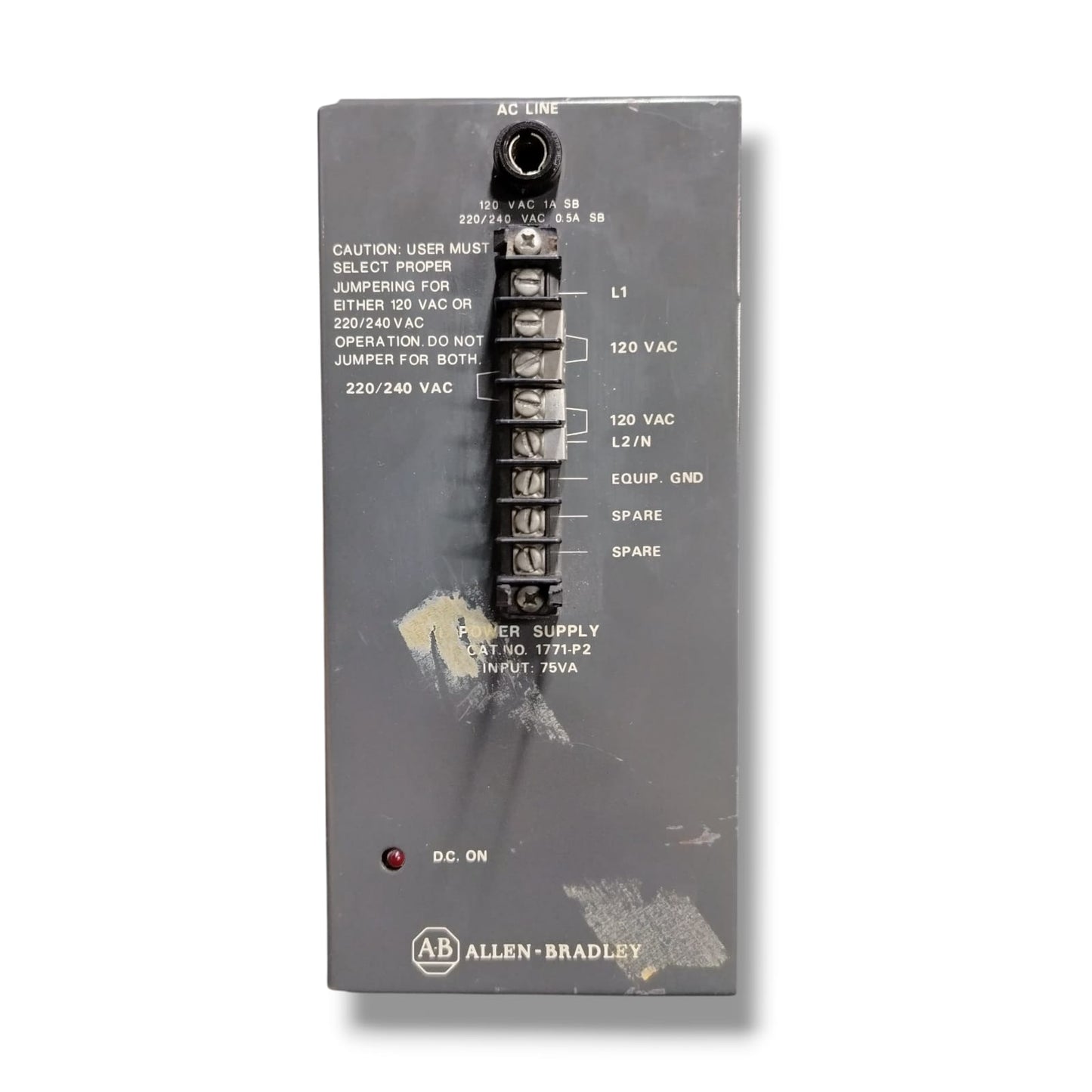 ALLEN BRADLEY BULLETIN 1771-P2 FUENTE DE ALIMENTACION