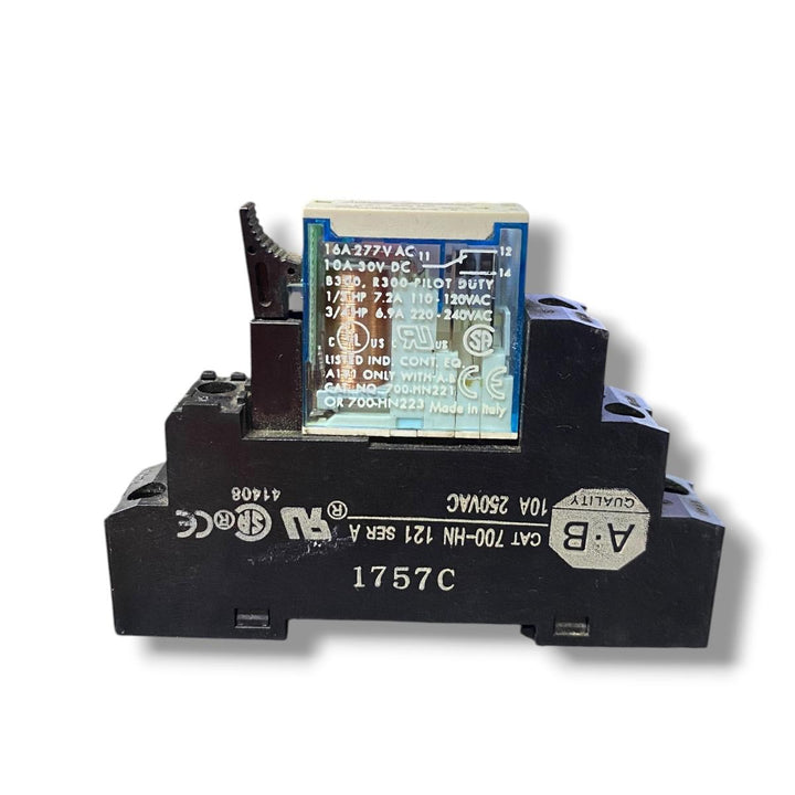 Allen Bradley 700-hn121 Ser A + 700-hk36z24-4 base para relé
