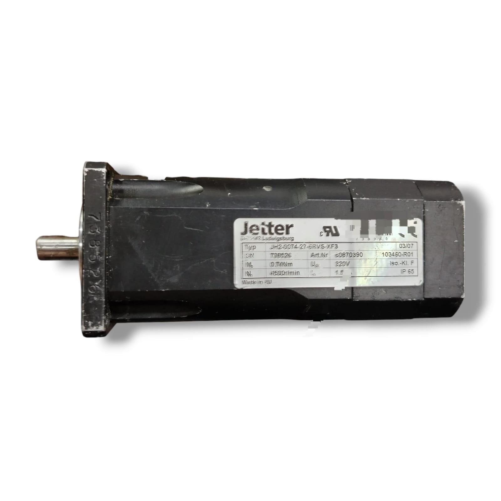 JETTER JH2-0074-27-6RVS-XF3 MOTOR PM TRIFASICO