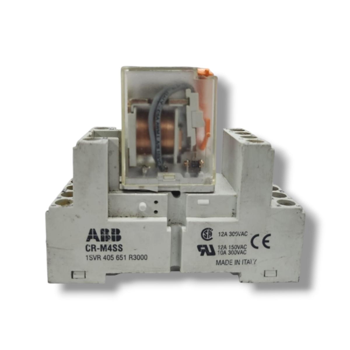 Abb Cr-m110ac4 +base Cr-m4ss relé modular