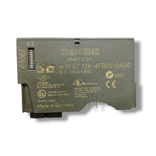 SIEMENS 6ES7 138-4FB02-0AB0 MODULO CON DETALLE