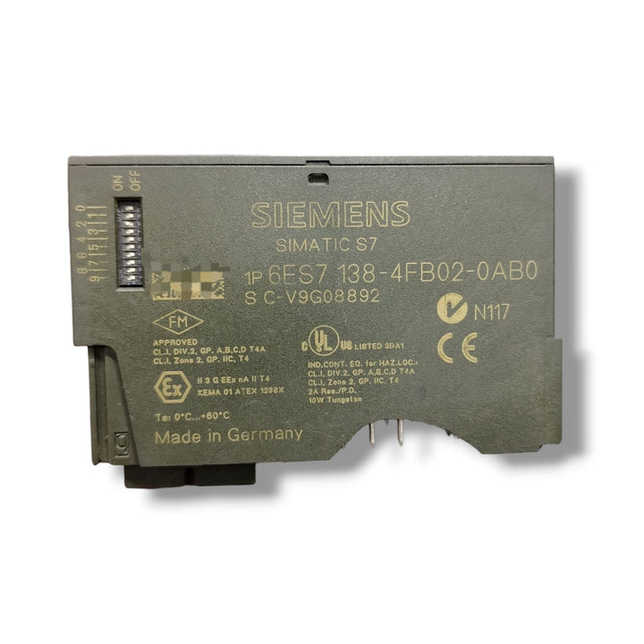 SIEMENS 6ES7 138-4FB02-0AB0 MODULO CON DETALLE