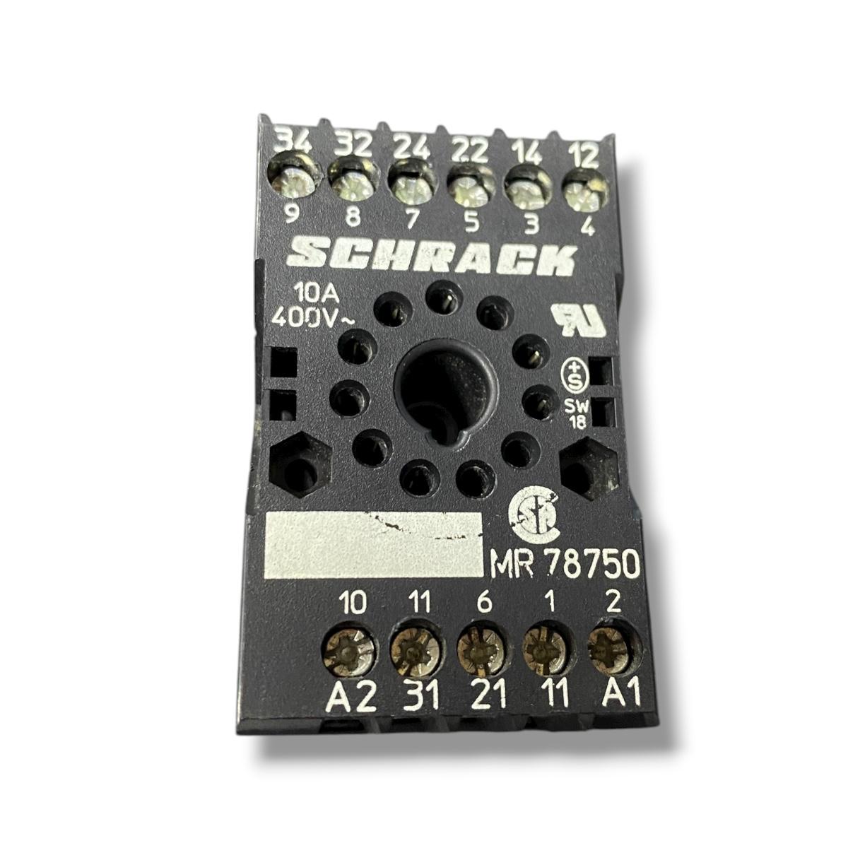 Schrack Mr78750 zócalo para relé