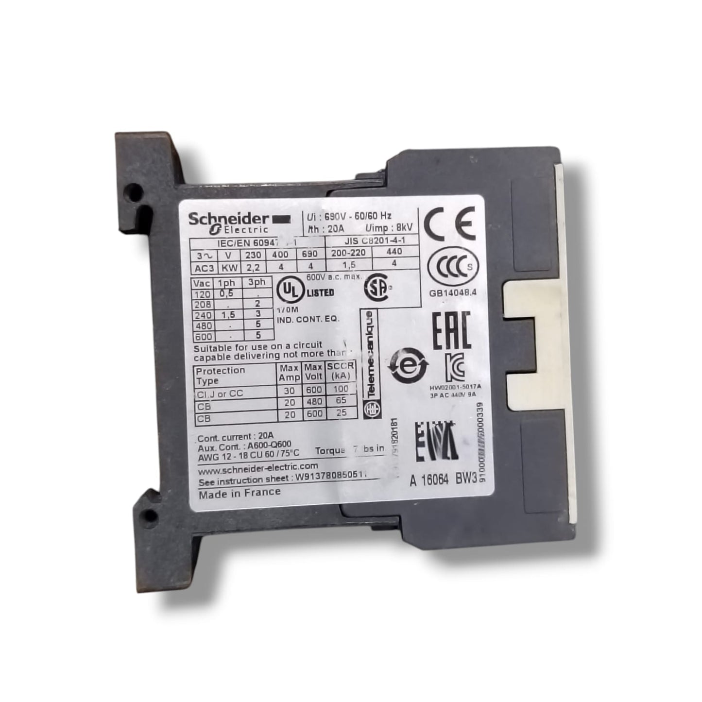 SCHNEIDER ELECTRIC LP4K0910BW3  CONTACTOR
