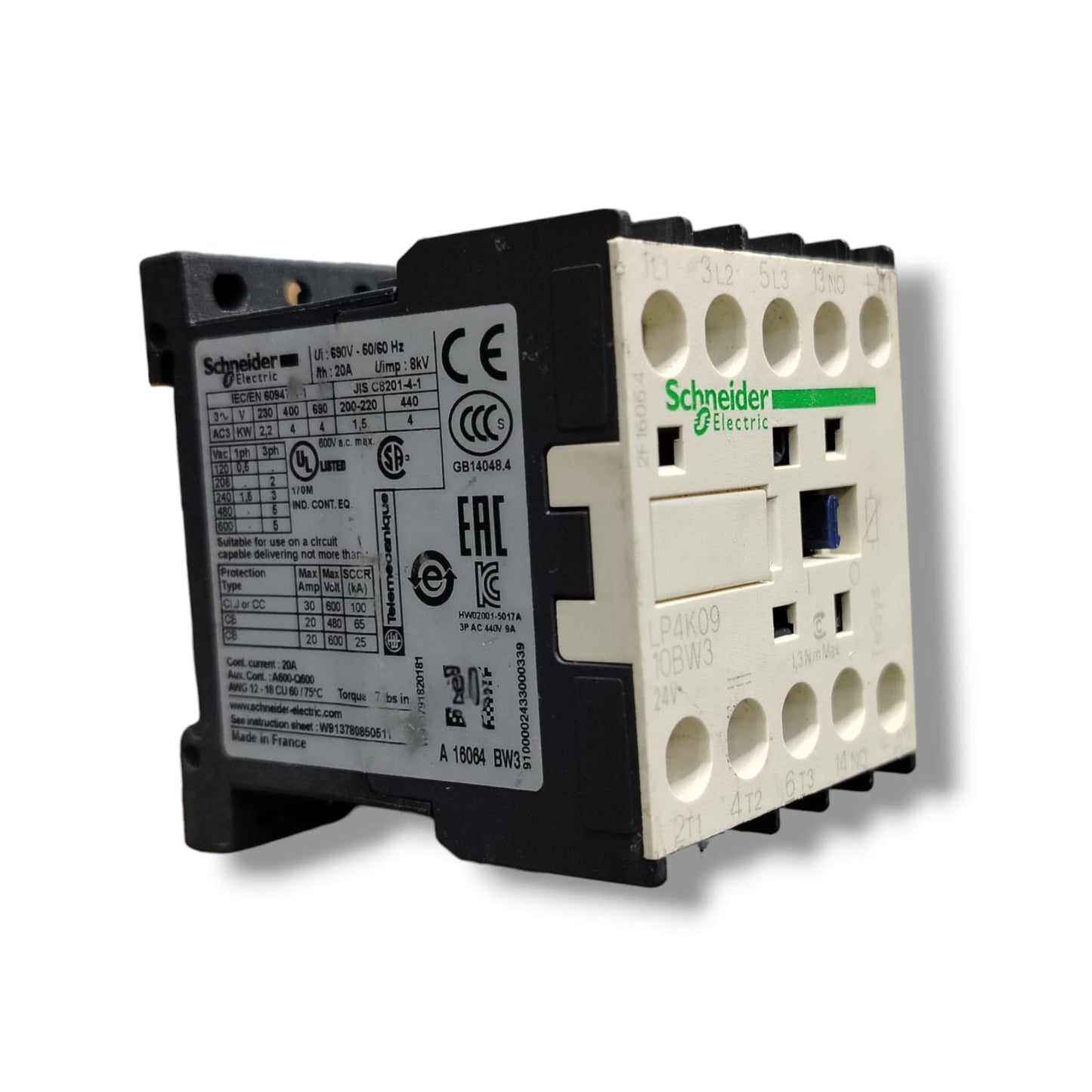 SCHNEIDER ELECTRIC LP4K0910BW3  CONTACTOR