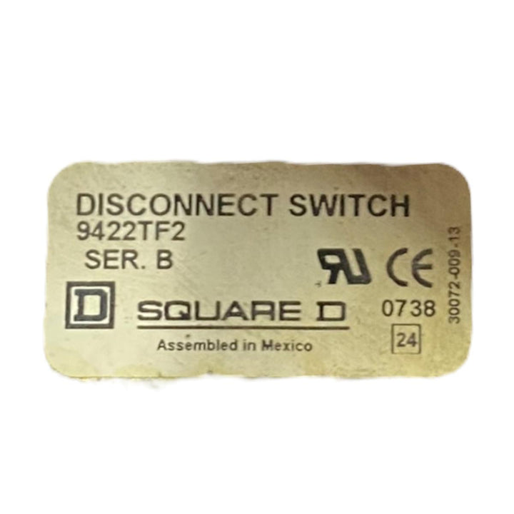 Square D 9422tf2 interruptor de desconexión fusible