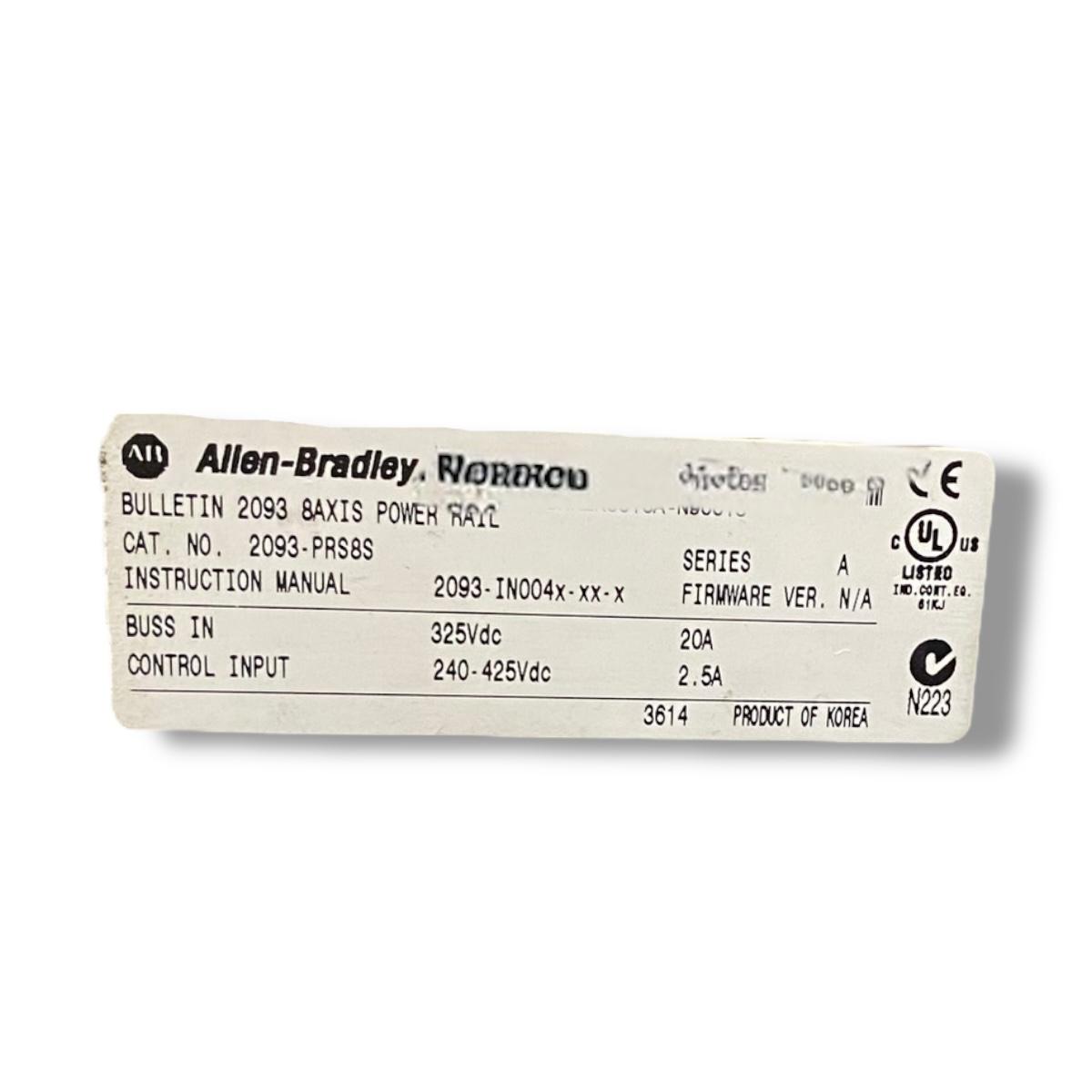 ALLEN BRADLEY 2093-PRS8S Power Rail