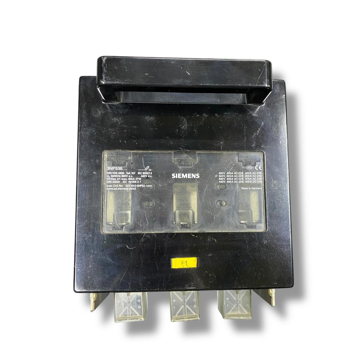 SIEMENS 3ZX1012-0NP52-1AA1 interruptor fusible