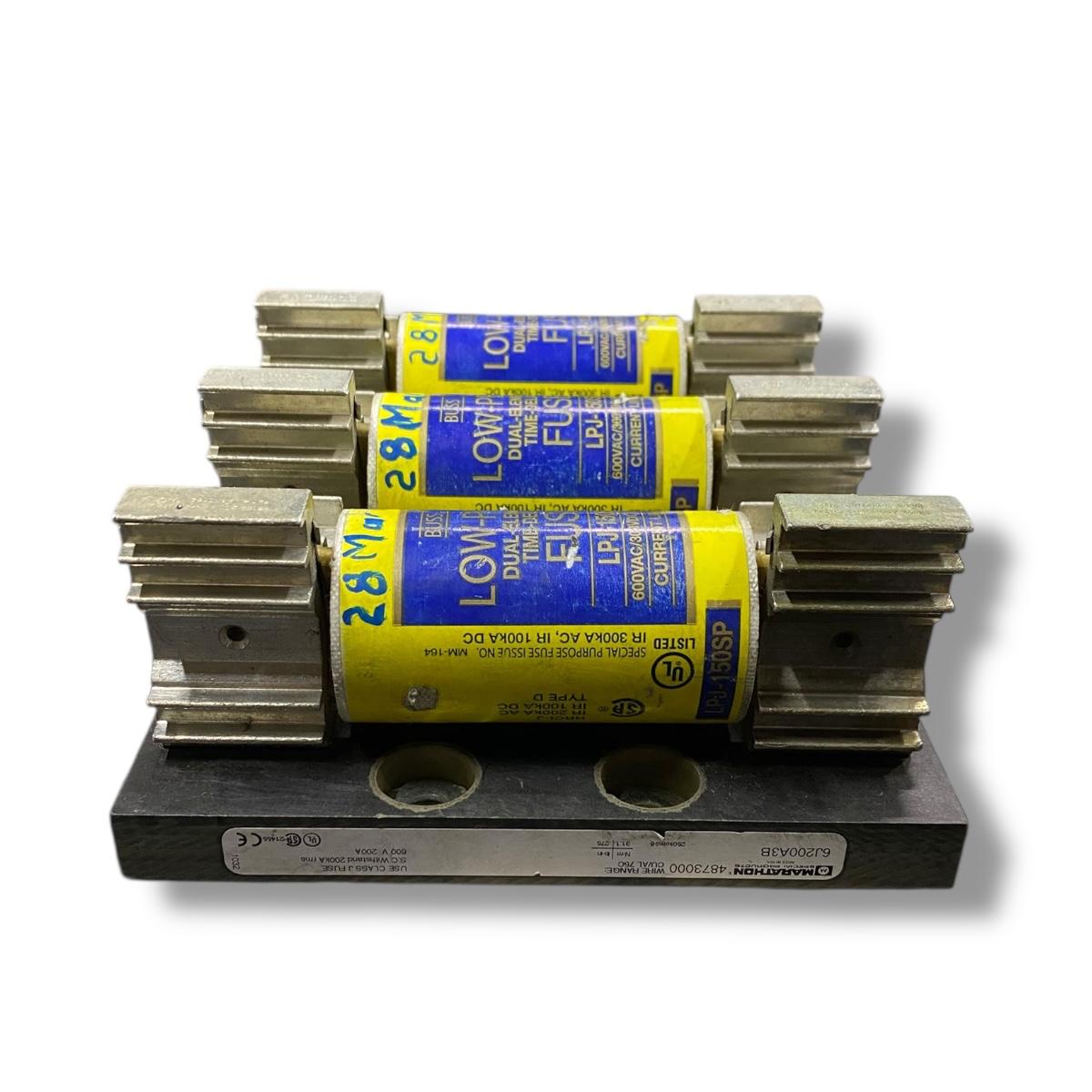 Marathon 6j200a3b+lpj-150sp porta-fusible