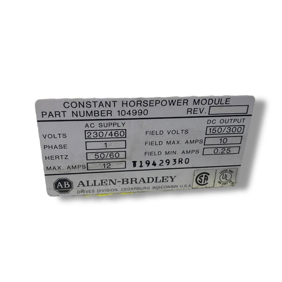 ALLEN BRADLEY 104990 tarjeta para variadores
