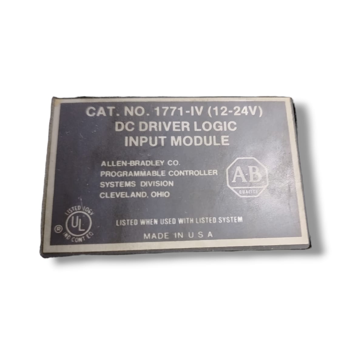 ALLEN BRADLEY 1771-IV(12-24V) MODULO DE ENTRADA