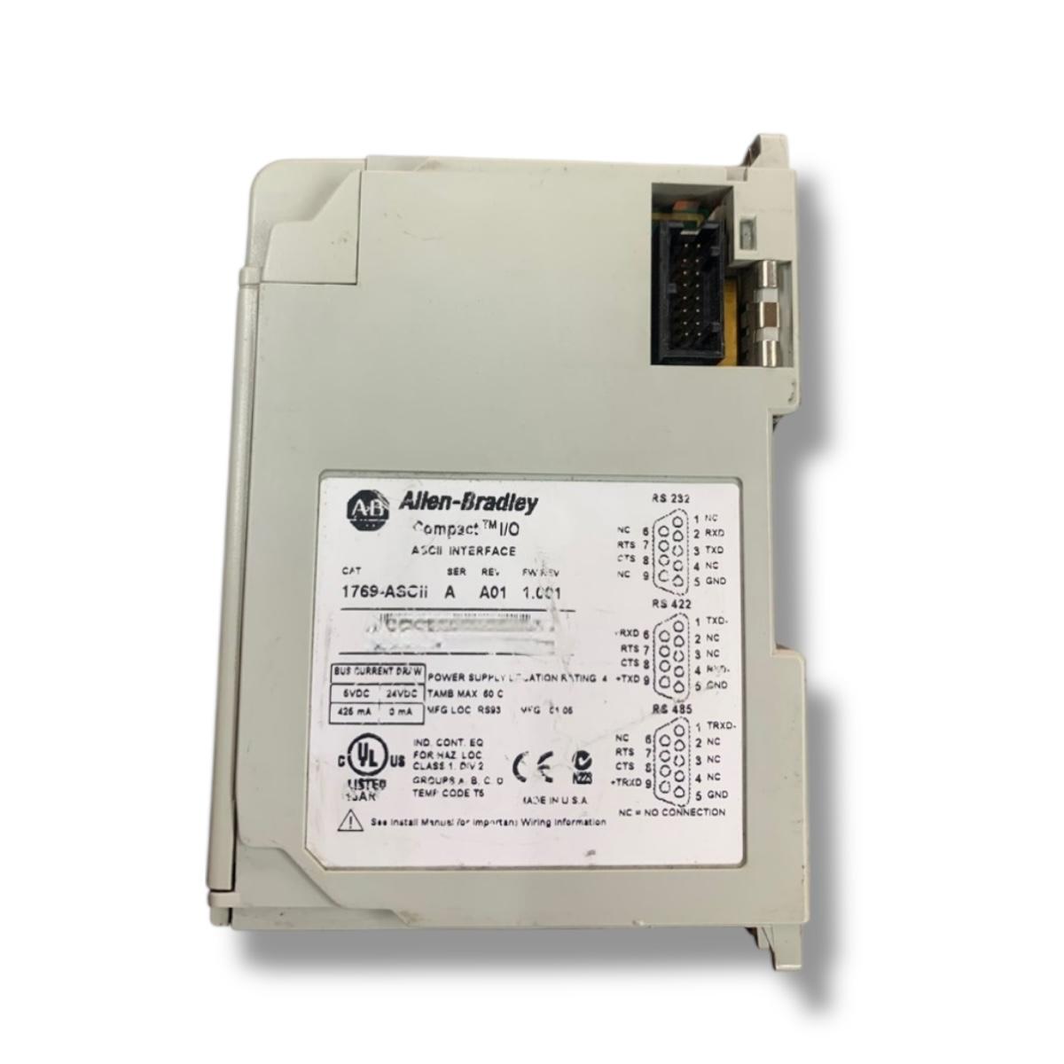 Allen Bradley 1769-ascii módulo de comunicación
