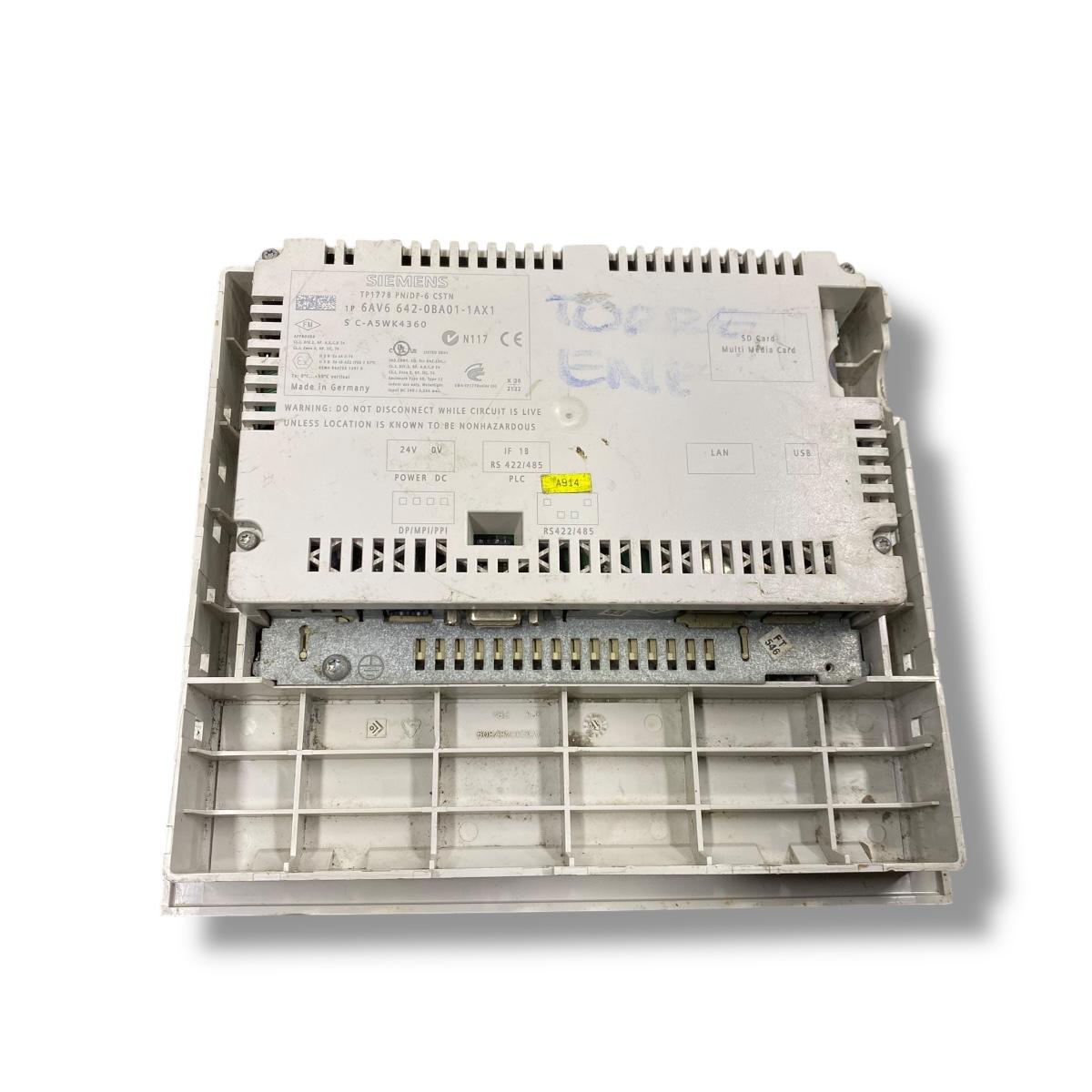 siemens 6av6 642 ba01 1ax1 pantalla táctil HMI CON DETALLE