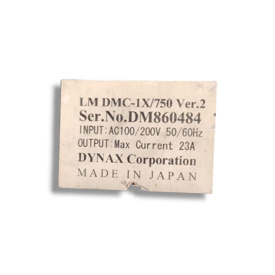DYNAX CORPORATION LM DMC-1X/750 VER.2 CONTROLADOR