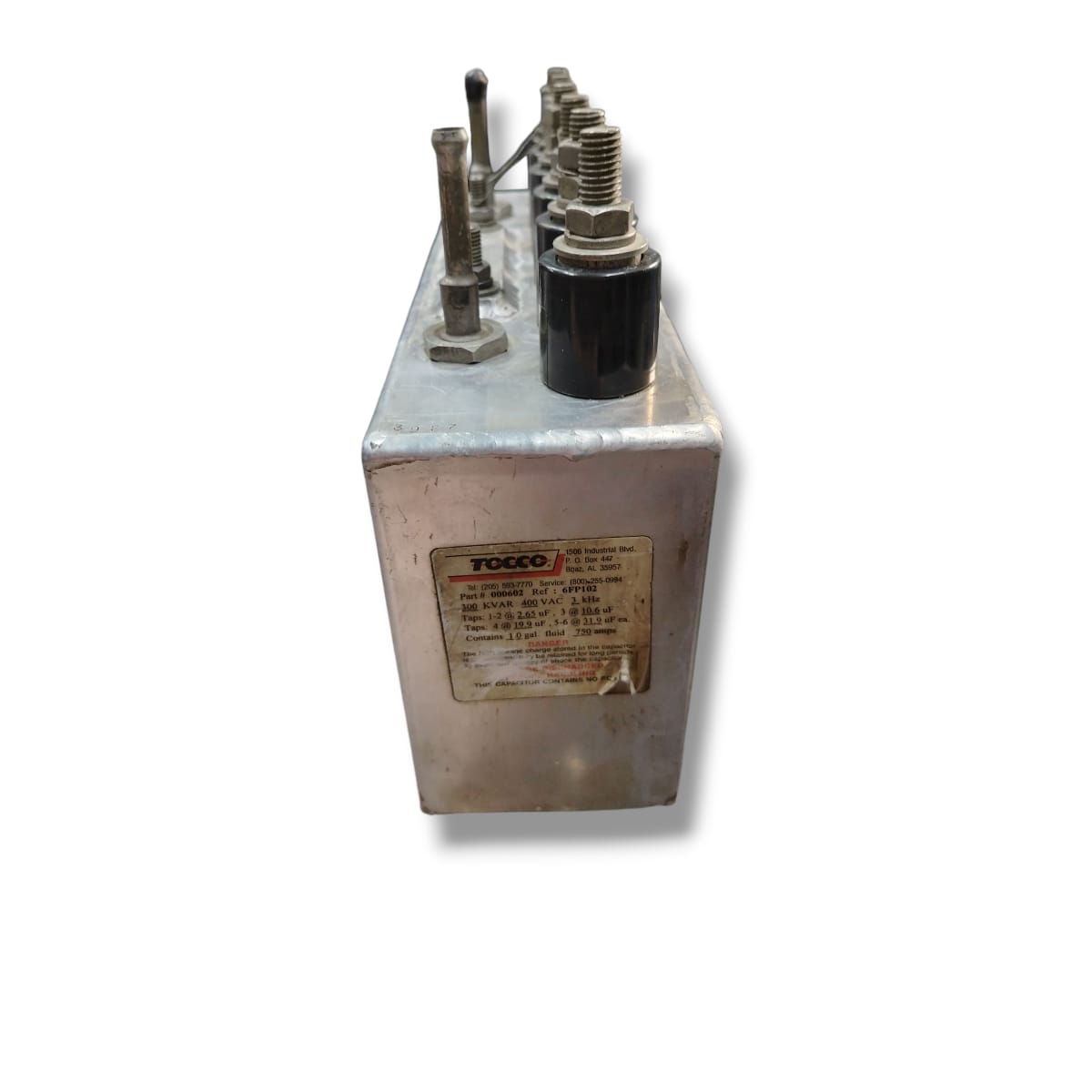 TOCCO 6FP102 CAPACITADOR DE POTENCIA INDUSTIAL