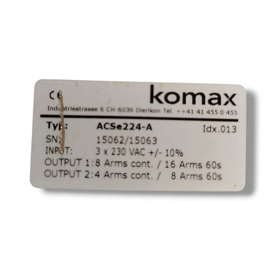 KOMAX ACSE224-A CONTROLADOR DE SERVOMOTOR