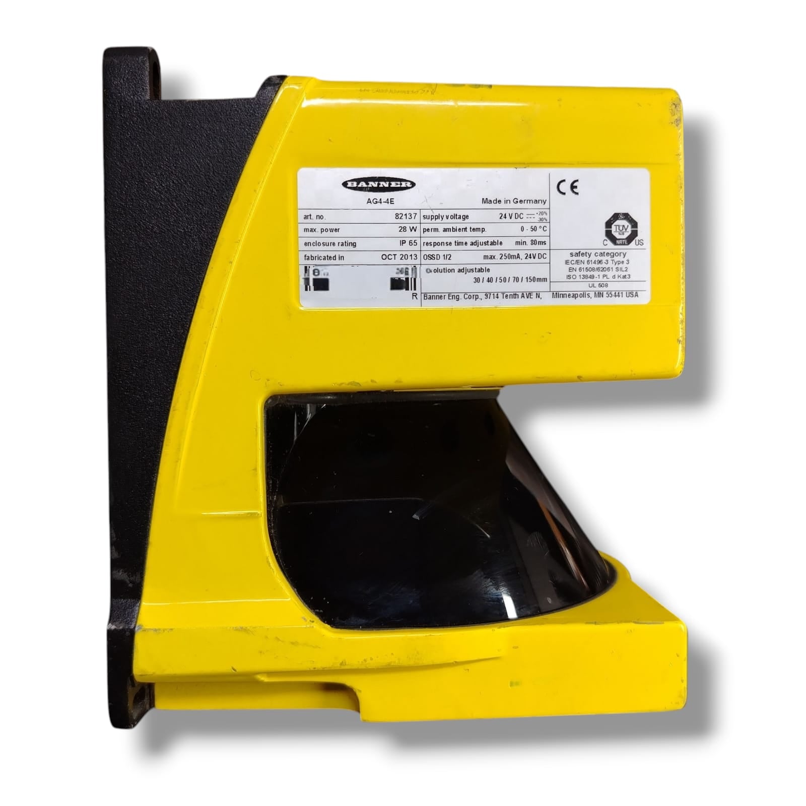 BANNER AG4-4E ESCANER LASER DE SEGURIDAD