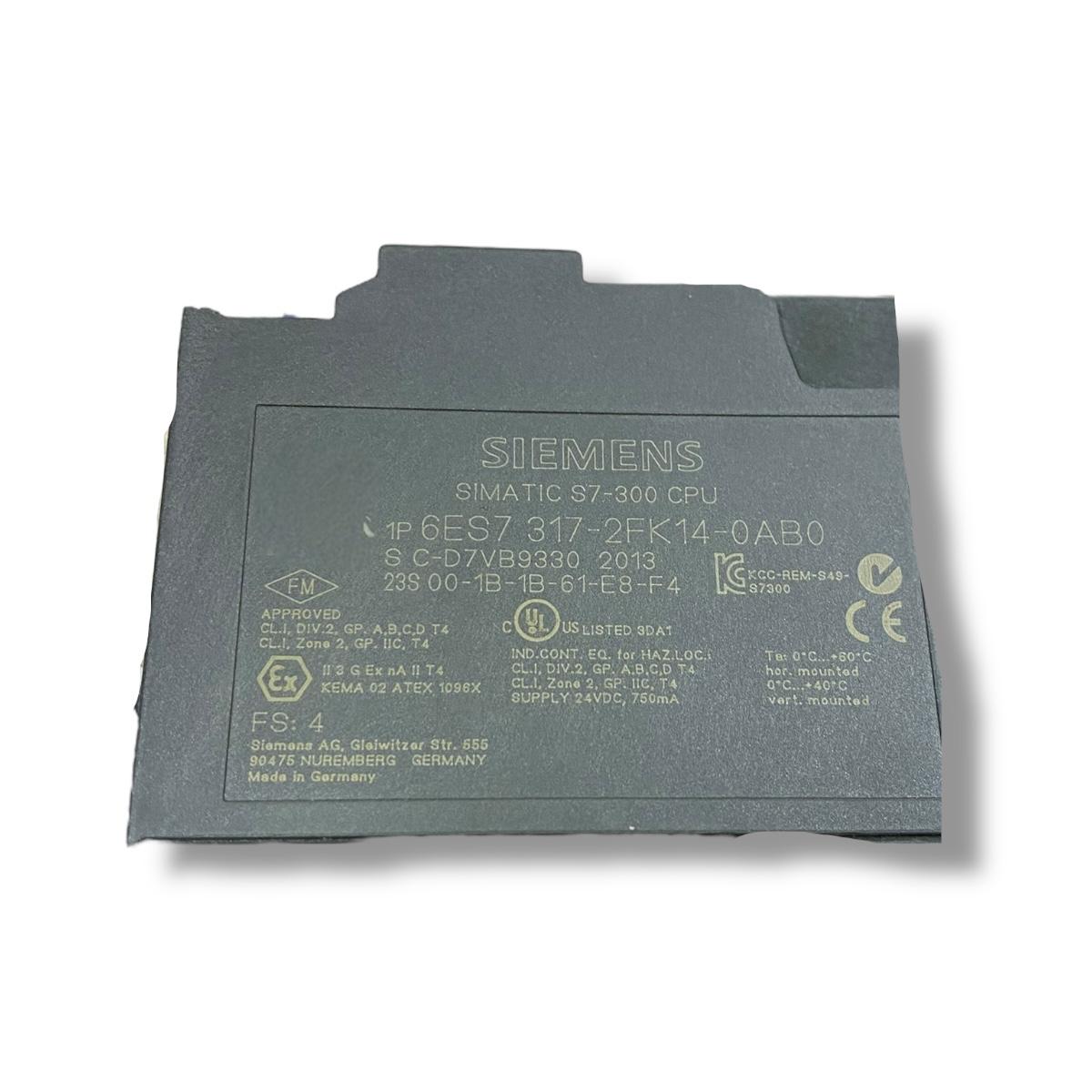 SIEMENS 6ES7 317-2FK14-0AB0 unidad central de procesamiento