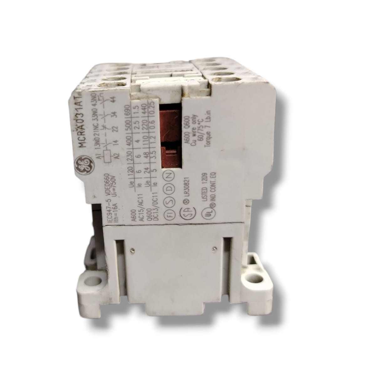 GENERAL ELECTRIC MCRA031AT MINI CONTACTOR AUXILIAR