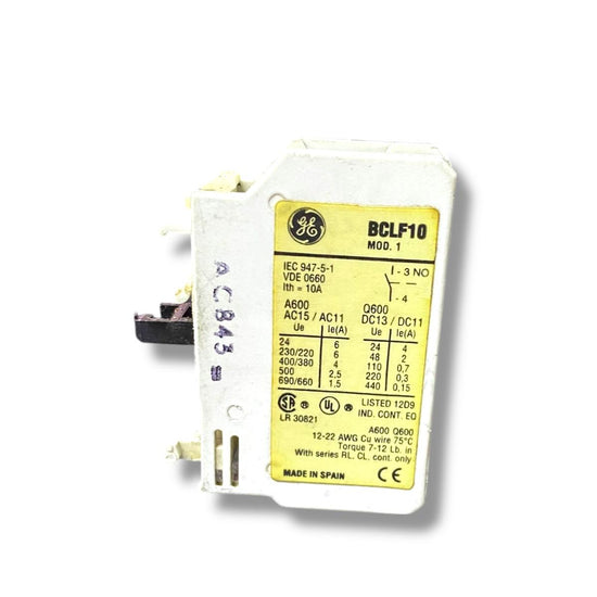 General Electric Bclf10 bloque de contacto auxiliar