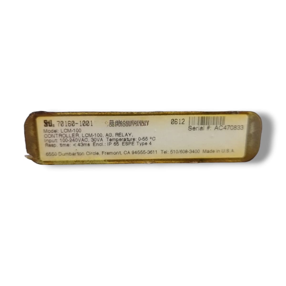 SCIENTIFIC TECHNOLOGIES LCM-100 CONTROLADOR DE SEGURIDAD