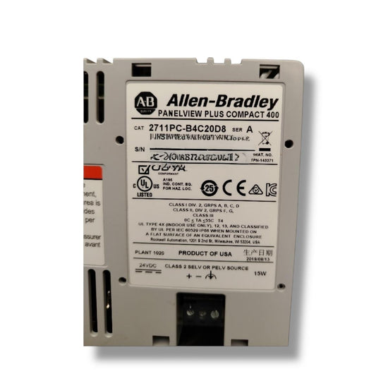 Allen-bradley 2711pc-b4c20d8 PanelView Plus