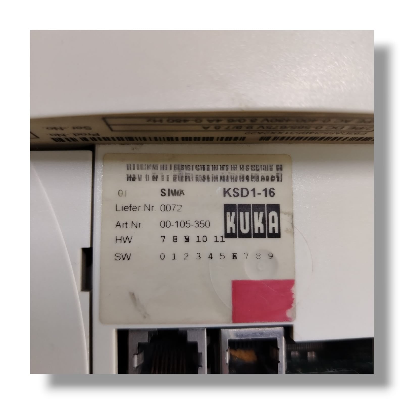 KUKA KSD1-16 SERVO DRIVE CON DETALLE