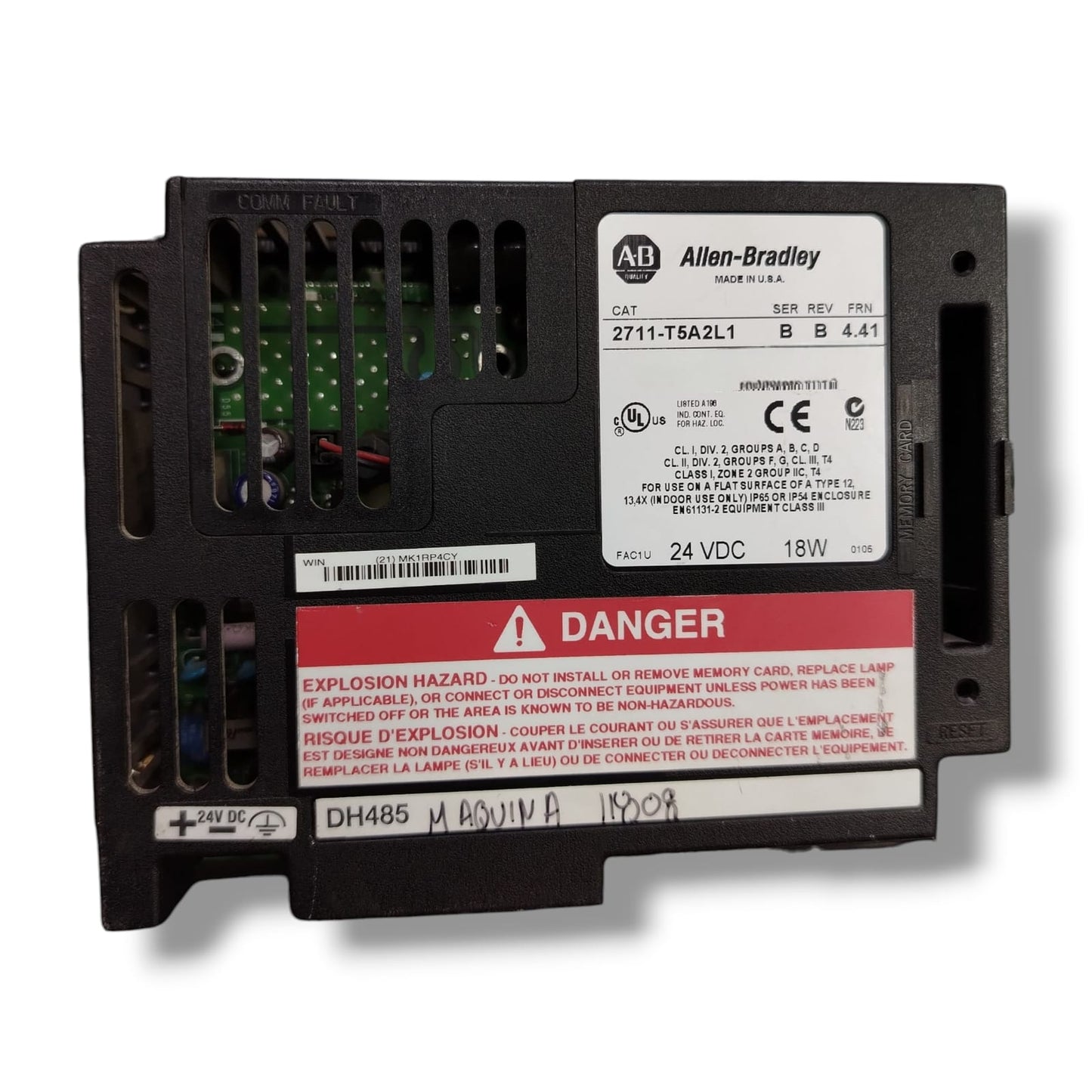 ALLEN BRADLEY 2711-T5A2L1 PANELVIEW 550