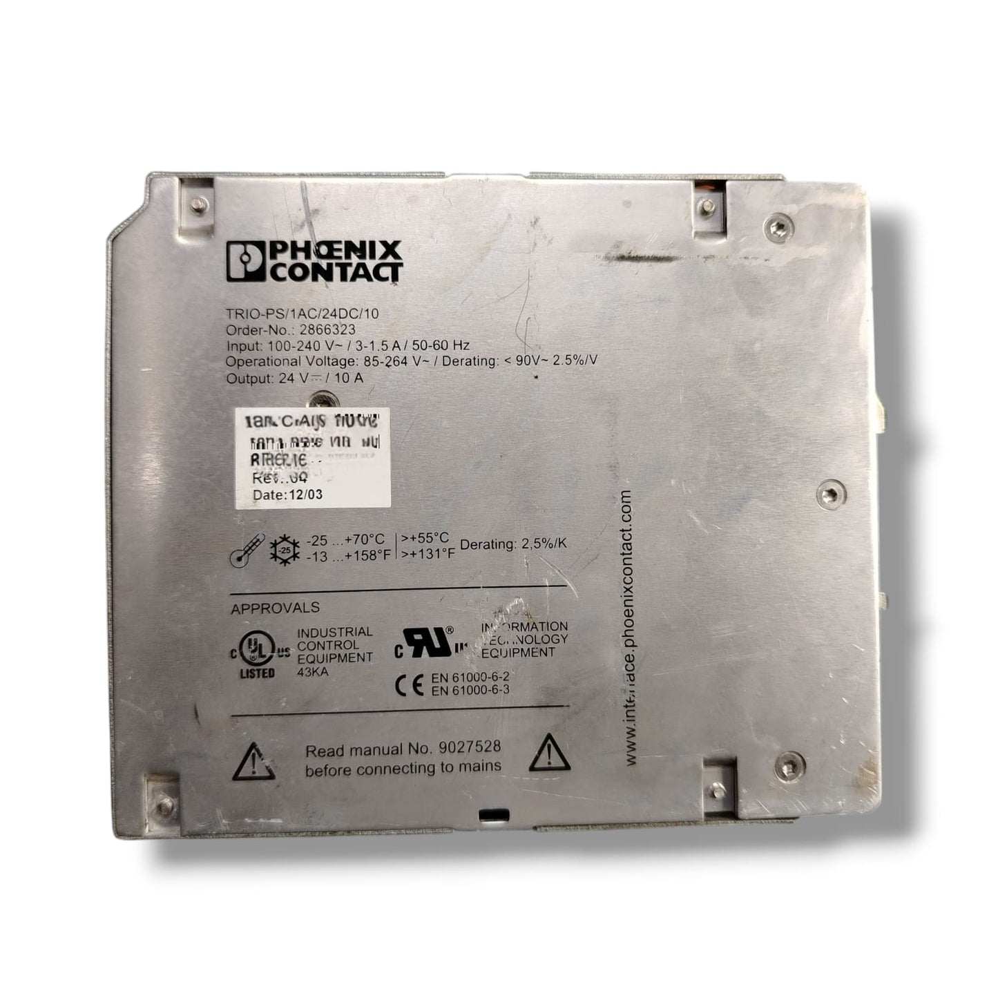 PHOENIX CONTACT TRIO-PS/1AC/24DC/10 FUENTE DE ALIMENTACION