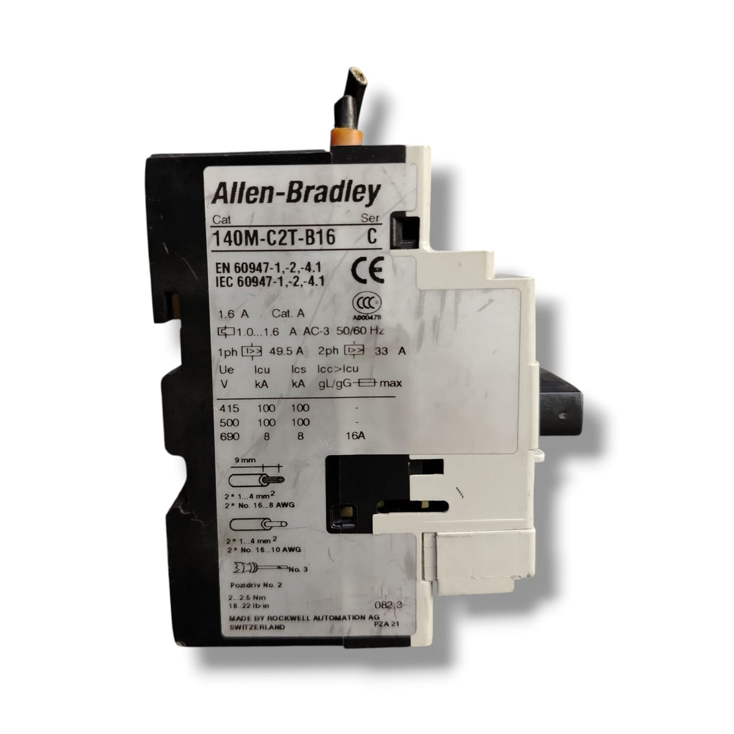 ALLEN BRADLEY 140M-C2T-B16/140M-C-AFA11 INTERRUPTOR