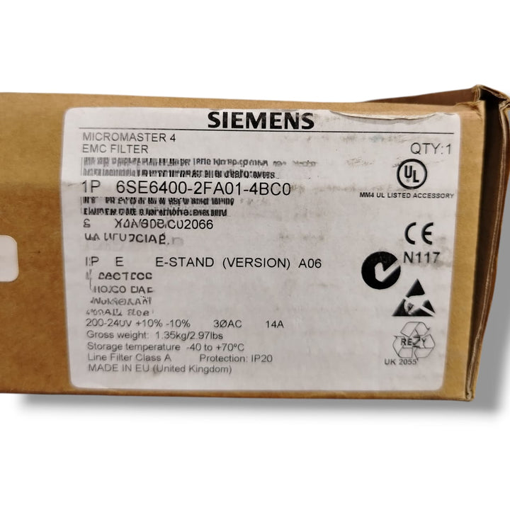 SIEMENS 6SE6400-2FA01-4BC0 FILTRO DE INTERFERENCIAS