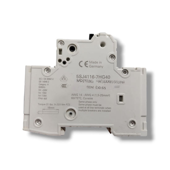 SIEMENS 5SJ4116-7HG40 INTERRUPTOR AUTOMATICO