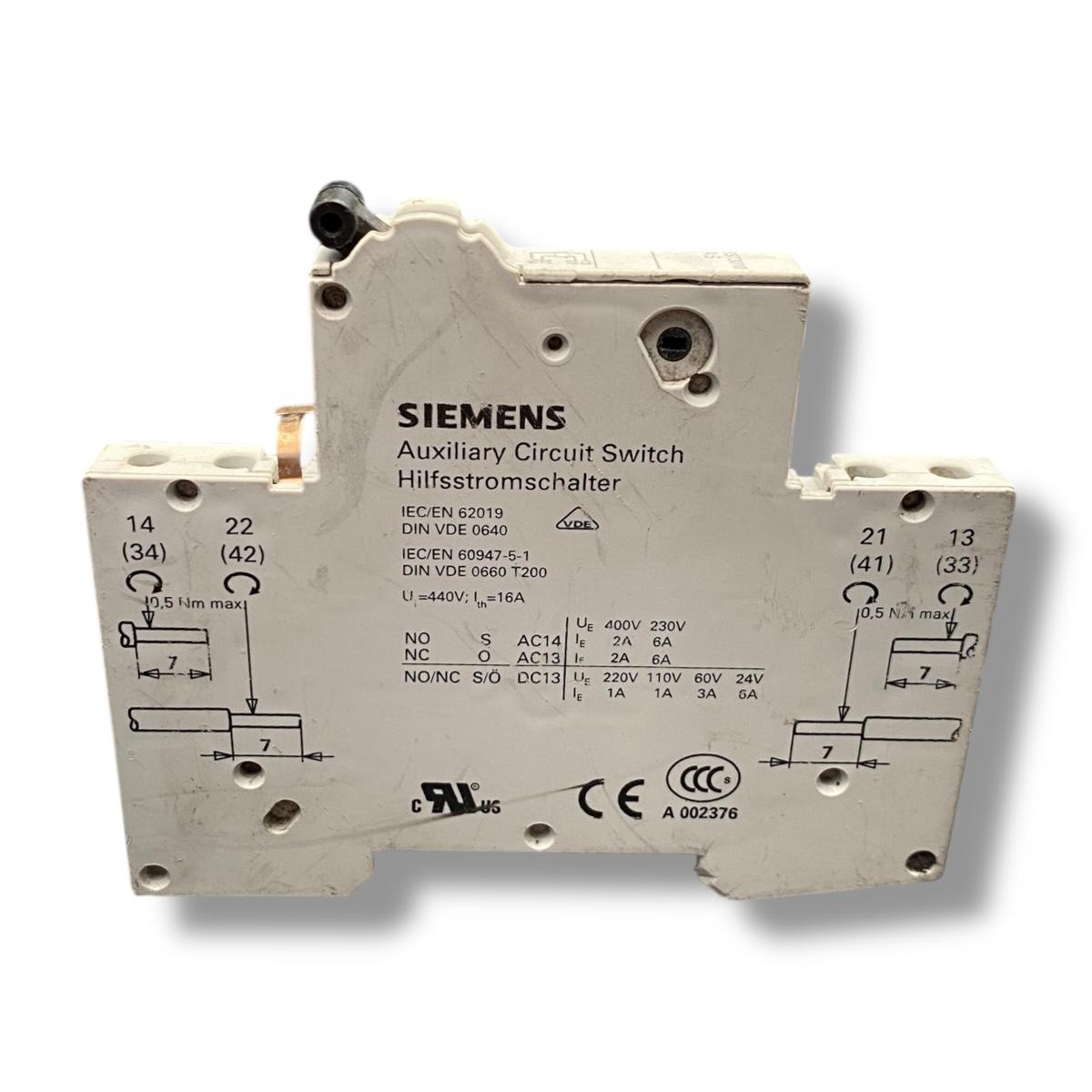 Siemens 5st3010-as bloque de contactos auxiliares