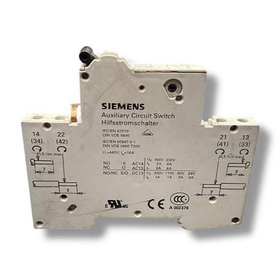 Siemens 5st3010-as bloque de contactos auxiliares