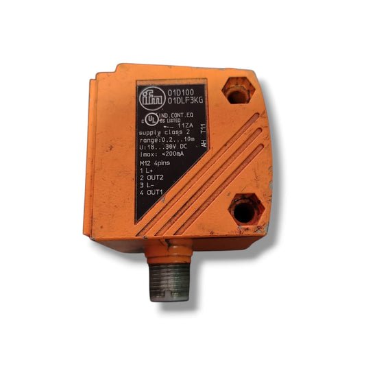 IFM 1D100 01DLF3KG SENSOR DE DISTANCIA SIN TAPA