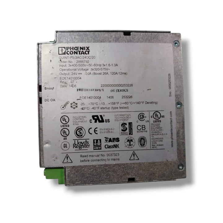 PHOENIX CONTACT QUINT PS/3AC/24DC/20 FUENTE DE ALIMENTACIÓN