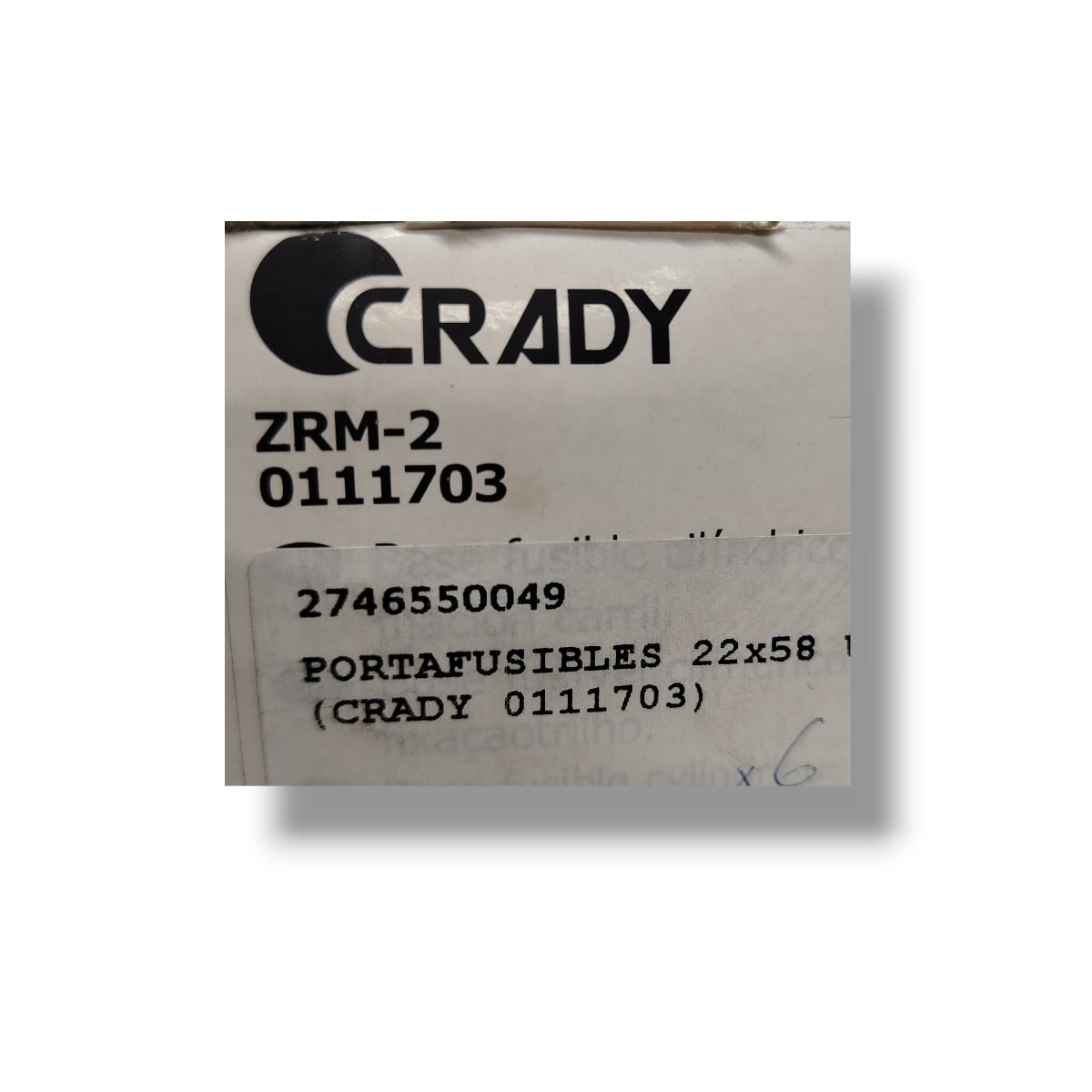 CRADY ZRM-2 0111703 BASE PORTAFUSIBLES