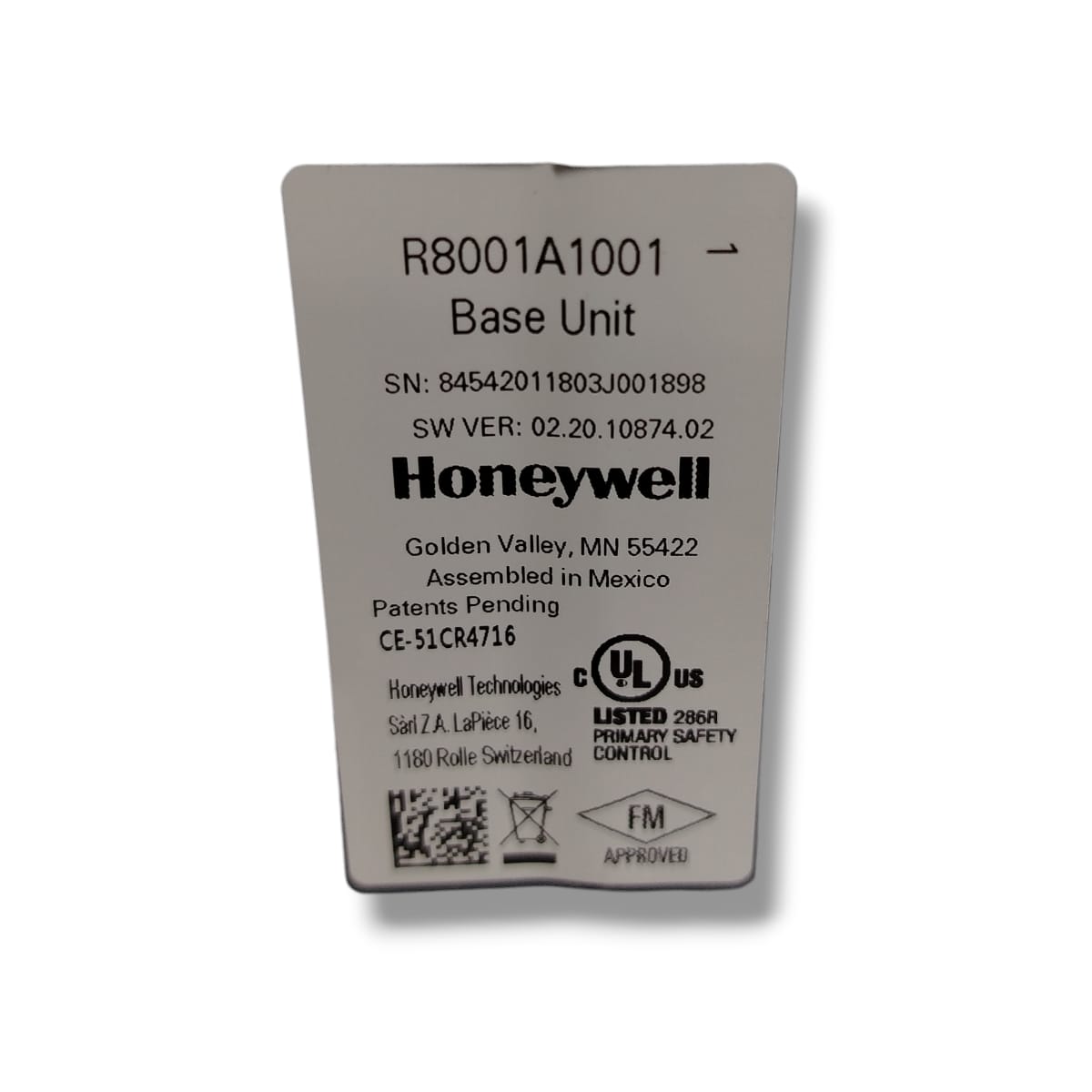 HONEYWELL R8001A1001 MÒDULO BASE