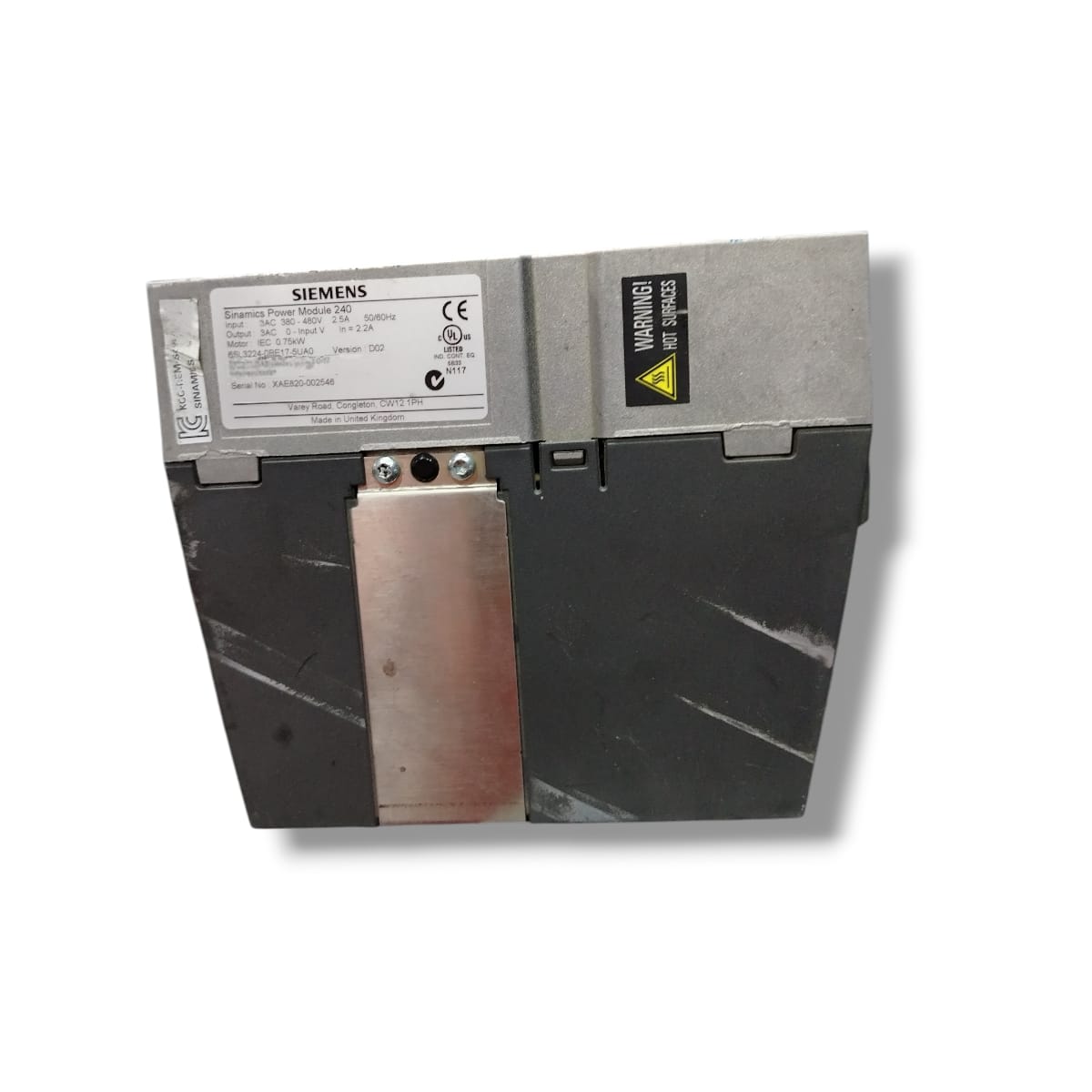 SIEMENS 6SL3224-0BE17-5UA0 MÓDULO DE POTENCIA