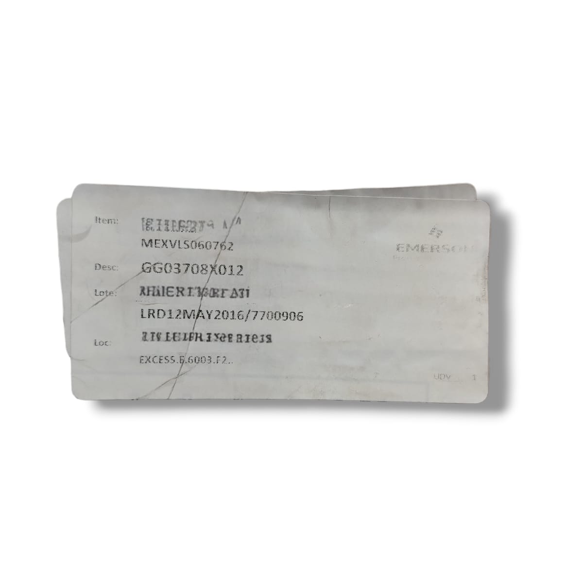 EMERSON GG03708X012 VÁLVULA INDUSTRIAL