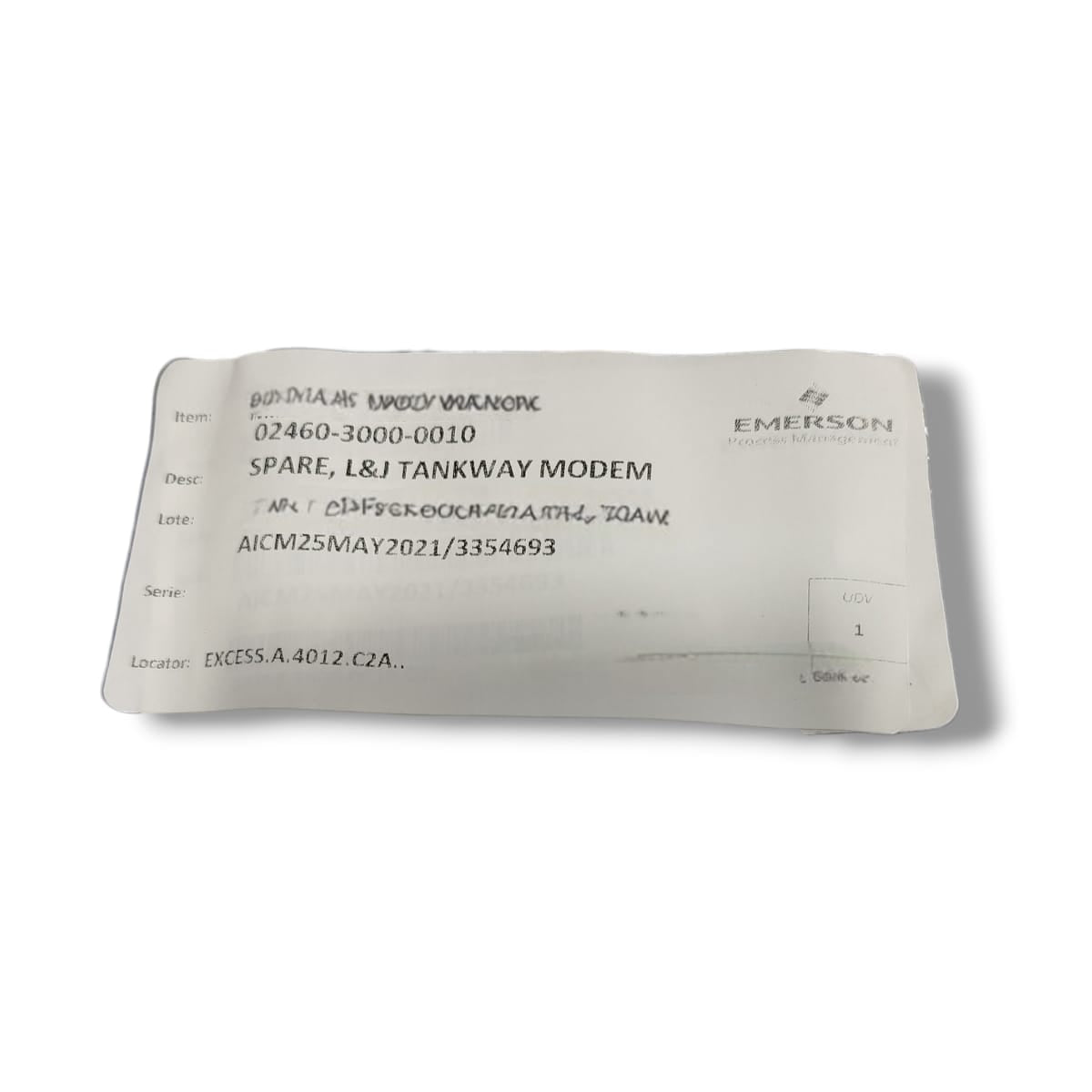 EMERSON 02460-3000-0010 TARJETA MÓDEM DE COMUNICACIÓN