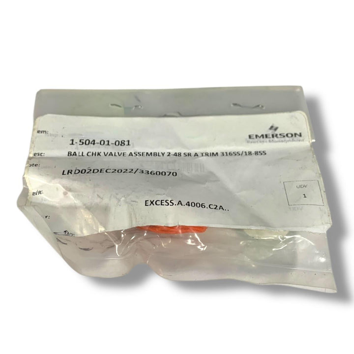 EMERSON 1-504-01-081 refacción mecánica OEM