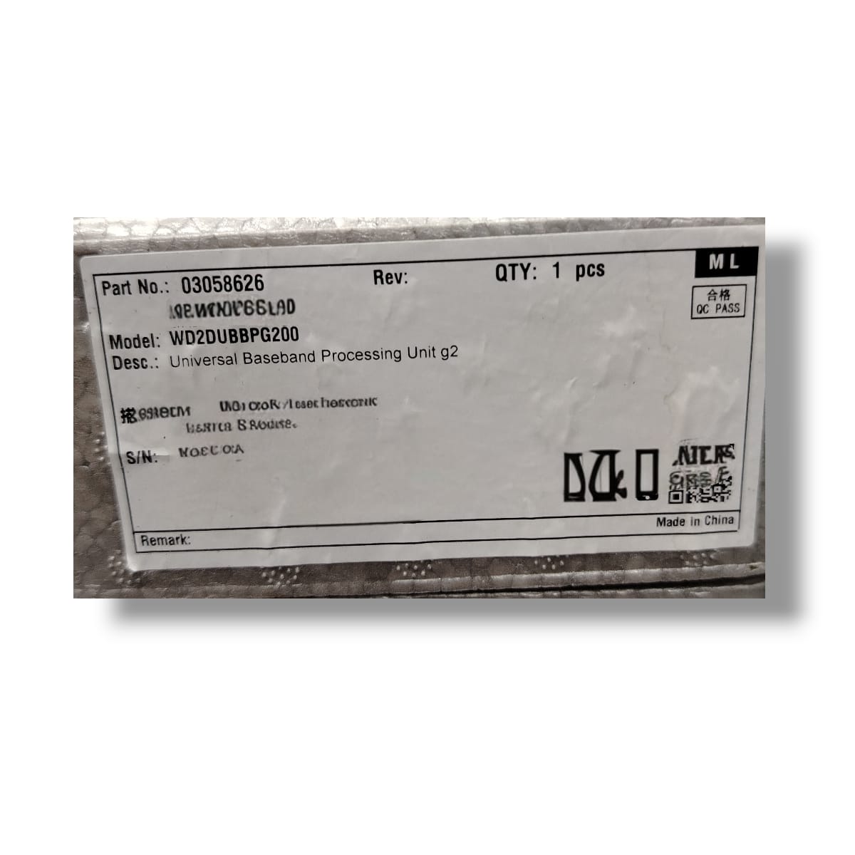 HUAWEI WD2DUBBPG200 UNIVERSAL BASEBAND PROCESSING UNIT G2