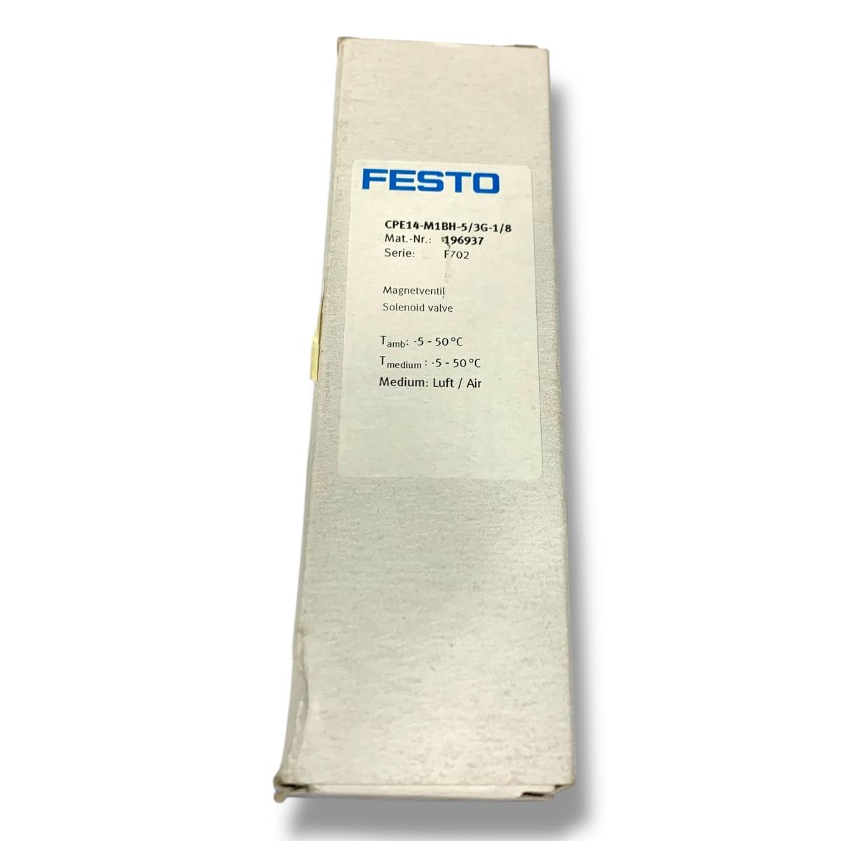 Festo Cpe14-m1bh--5/3g-1/8 válvula solenoide neumática